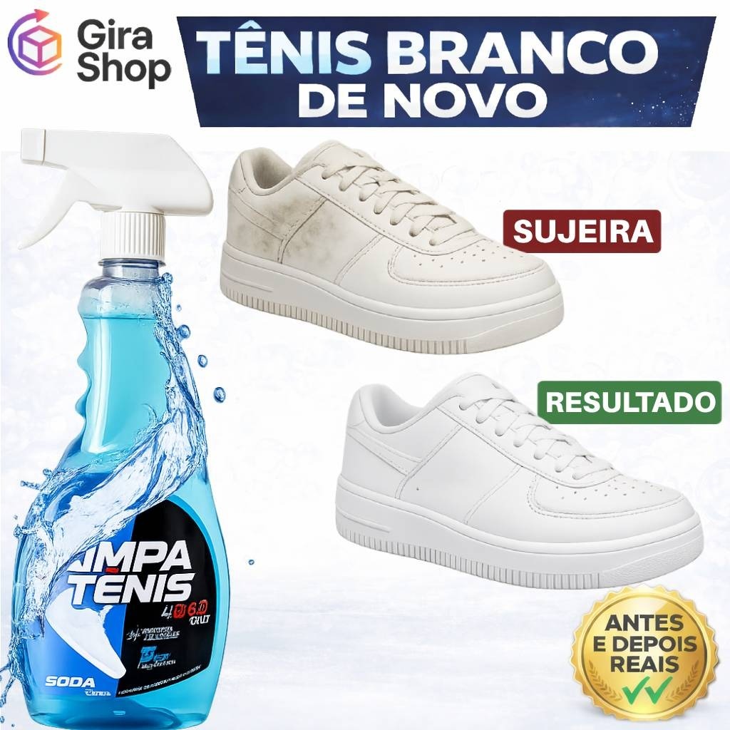 Limpa Tênis Branco Provita 500ml Spray Premium | 