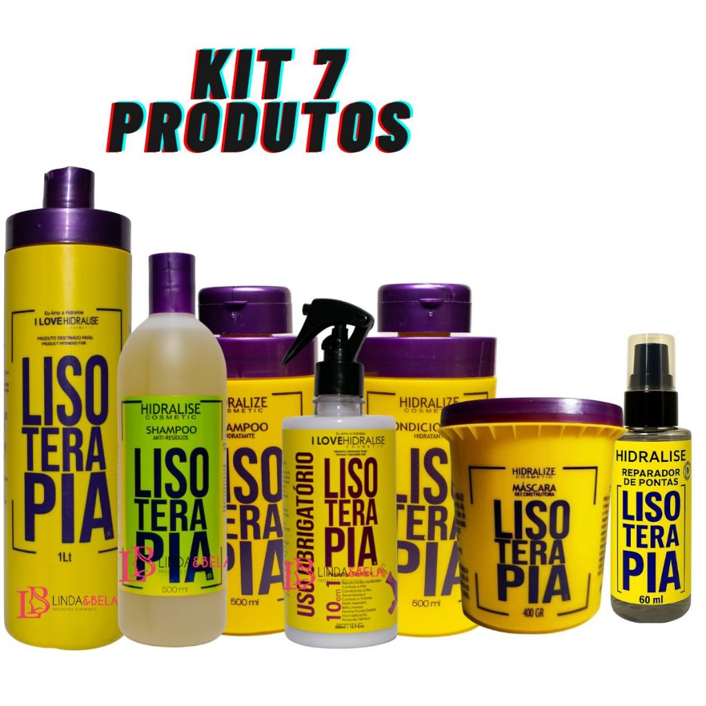 Kit Progressiva Lisoterapia 1L Sem Formol Kit Sham