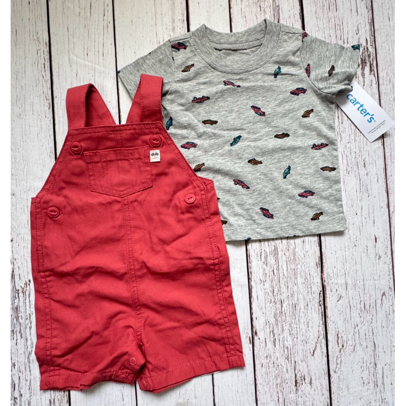 JARDINEIRA VERÃO CARTERS MENINO -CARROS