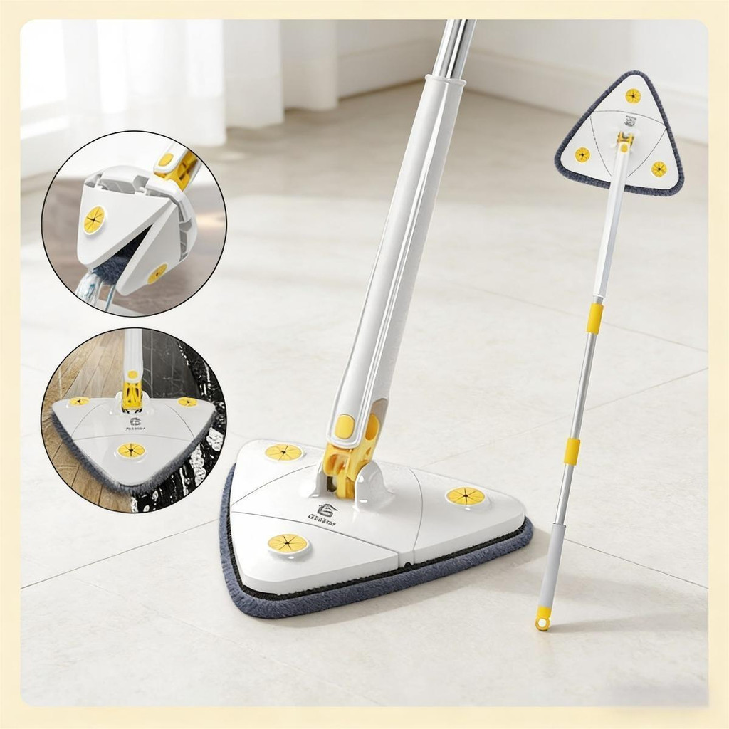 Mop Triangular Esfregão Rodo Mágico Giratório, 