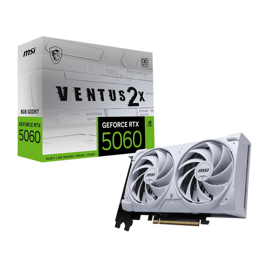 Placa de Video MSI Geforce RTX 5060 Ventus OC Whit