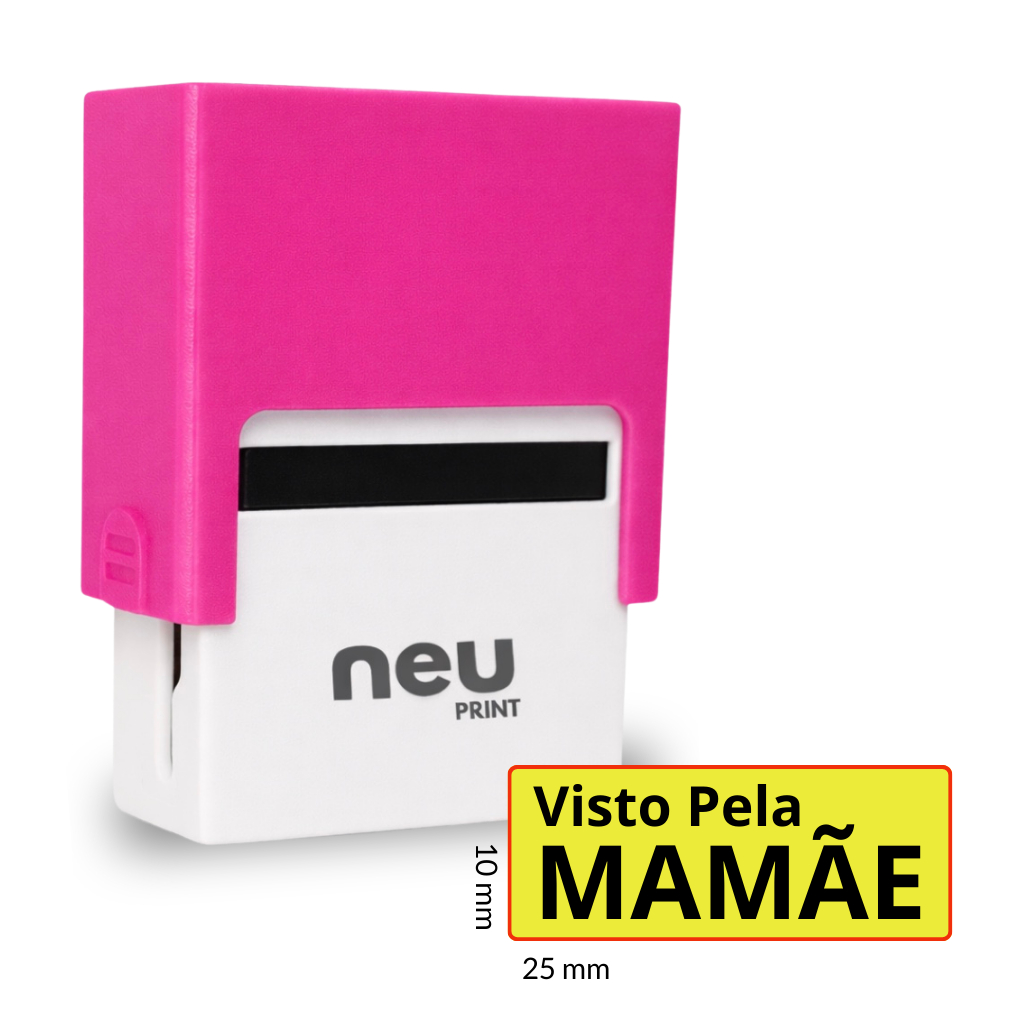 Carimbo Visto pela Mamãe -neu print(NÃO PERSONAL
