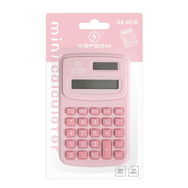 Minimalista mini calculadora estudante papelaria e