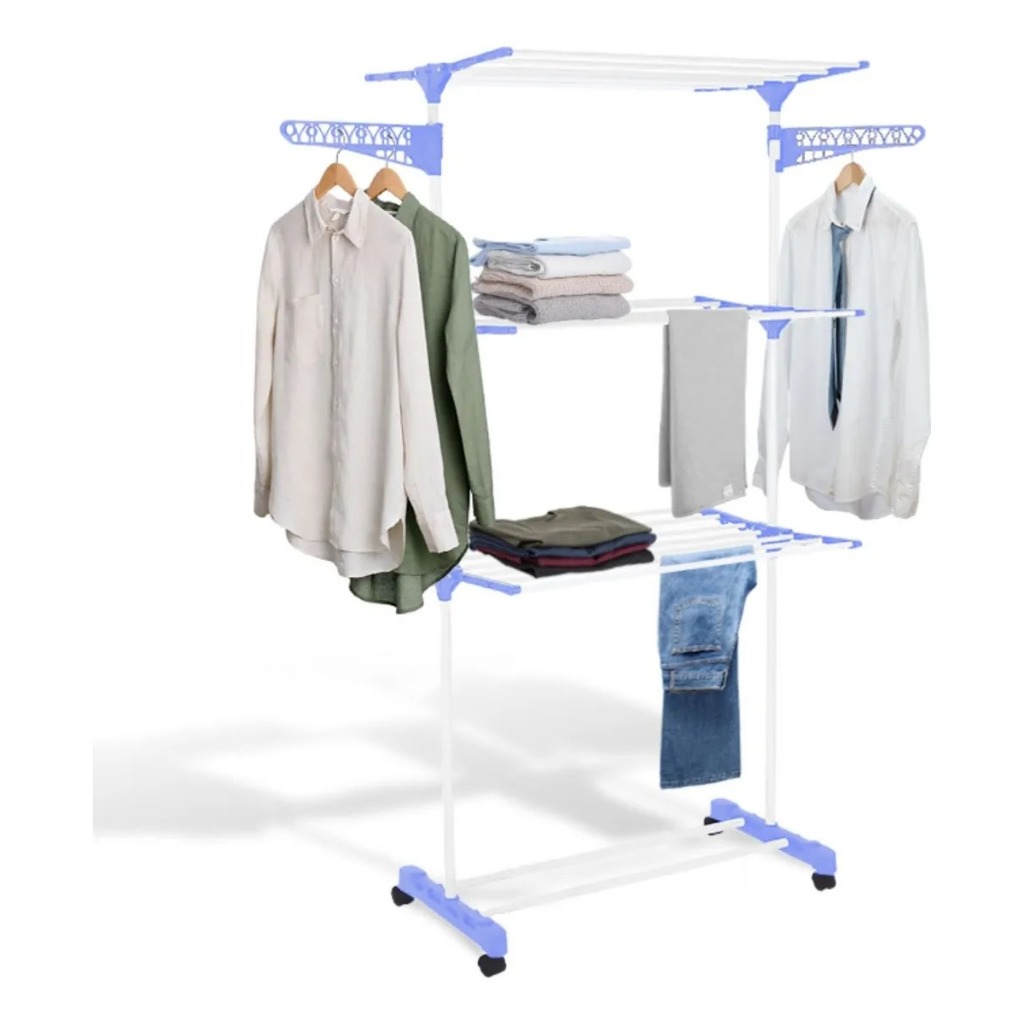 Varal De Roupa Aco Inox Dobravel Vertical Cor Prat