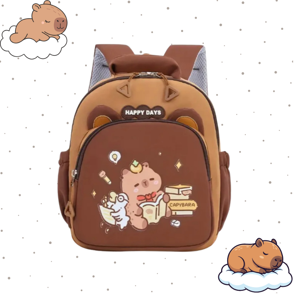Mochila, Lancheira, Escolar Infantil Capivara Volt