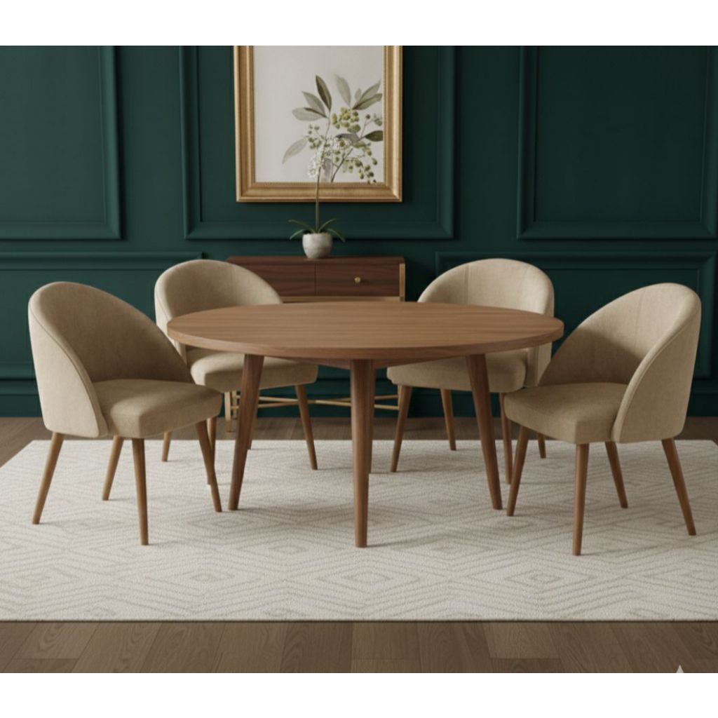 kit 02 Cadeira Lua Veludo Decorativa Luxo Poltrona