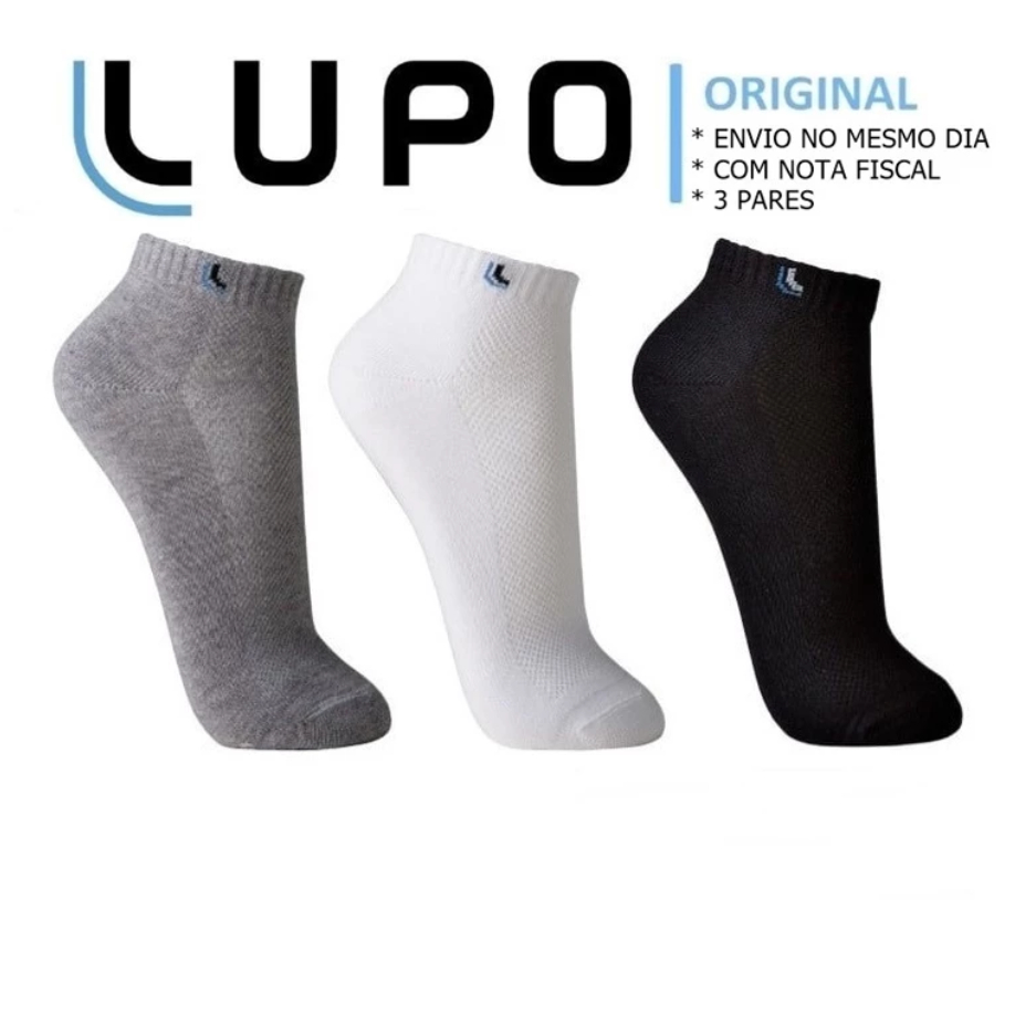 Kit 6 Pares Meias Soquete Cano Curto Baixo Algodã