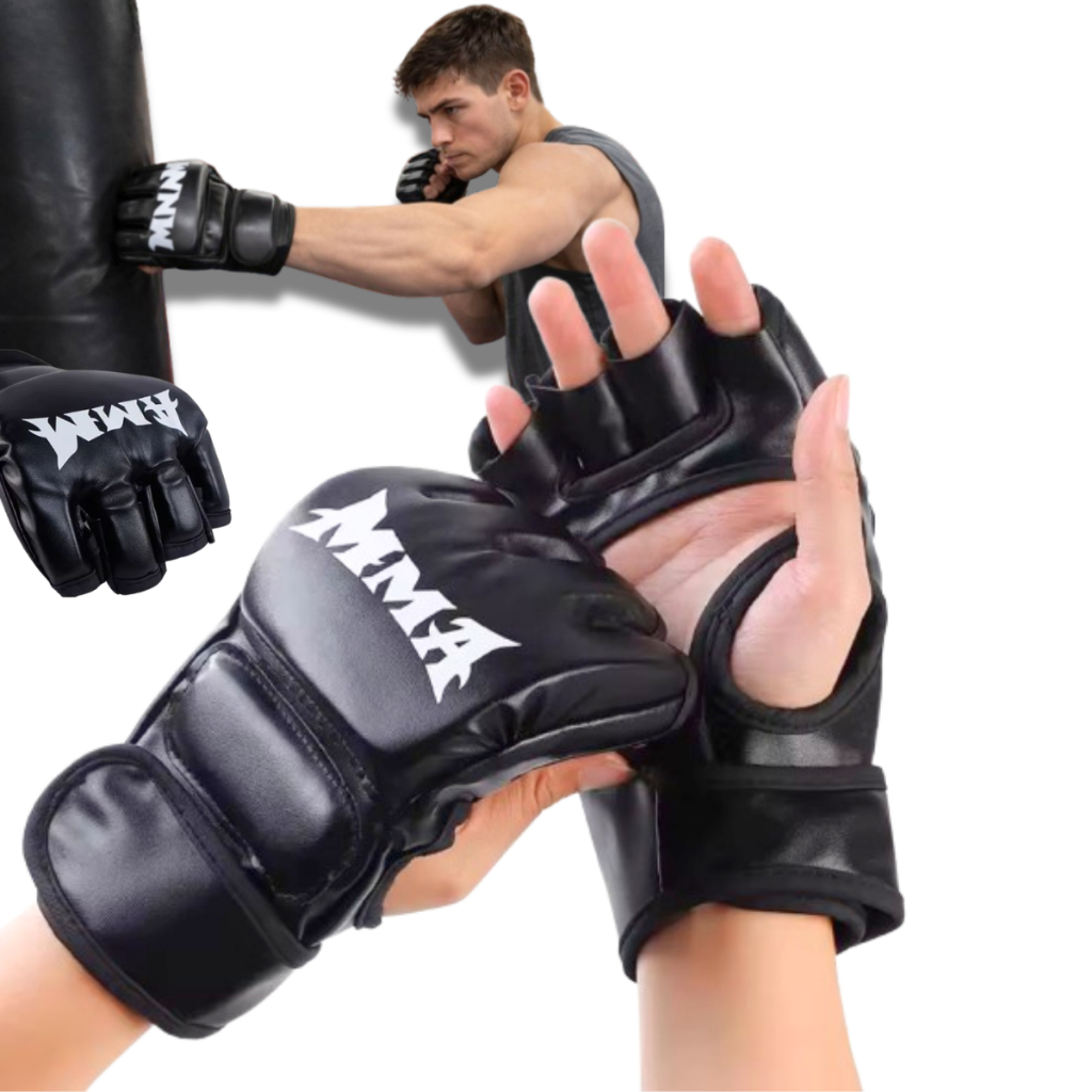 Luva Mma Profissional Meio Dedo Boxe Muay Thai Tre
