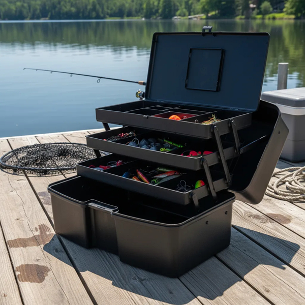 Caixa Maleta Premium Para Pesca com 3 Bandejas Art