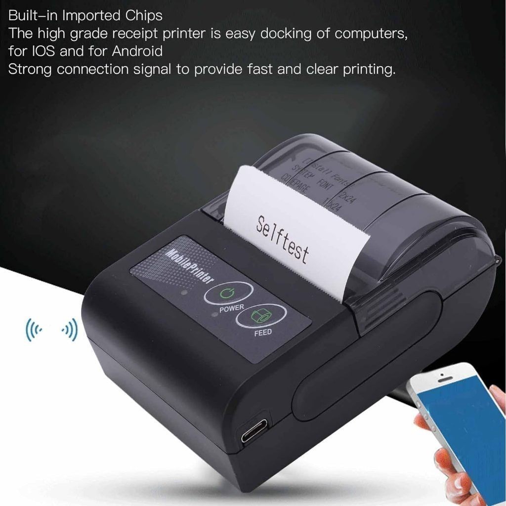 Mini Impressora Via Bluetooth Portátil Térmica 5