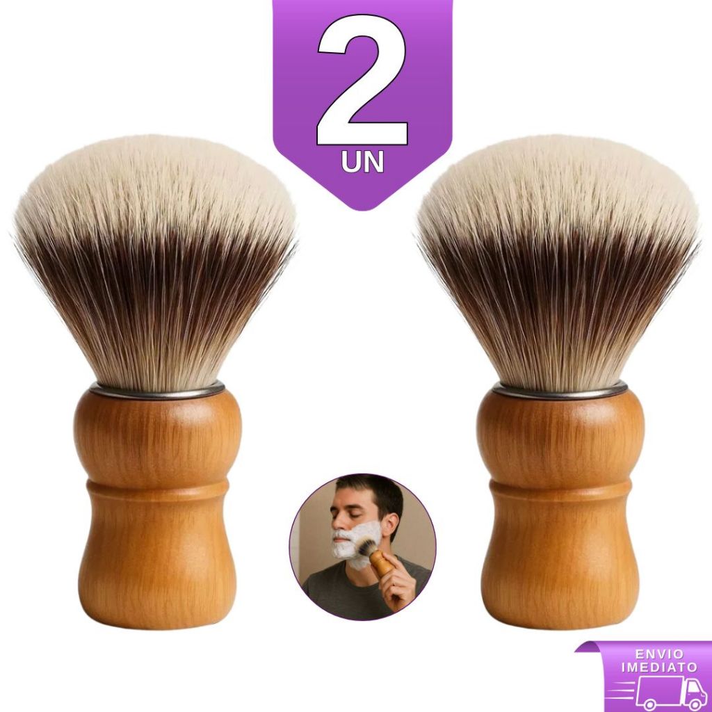 Kit 2 Pincel de Barbear Profissional – Cerda