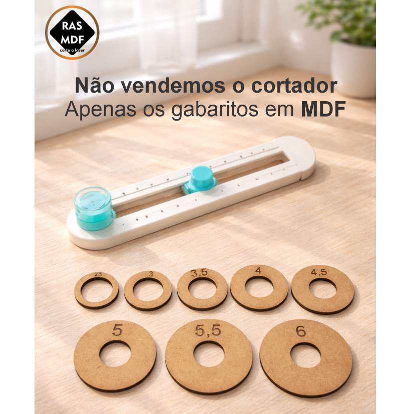 Kit Gabaritos para Cortador Circular KW-triO 8 Cí