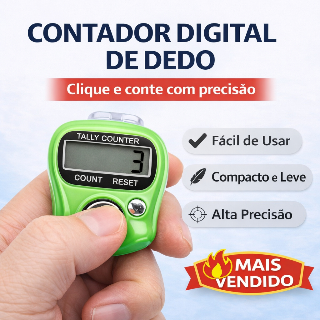 Contador Digital Manual Portátil Contagem Clique 
