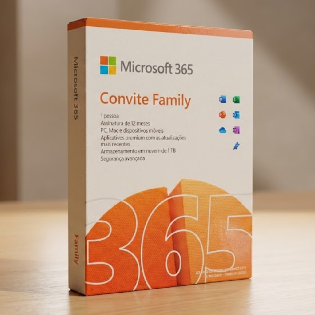 Microsoft 365 Convite Family Office 365 apps 1TB &