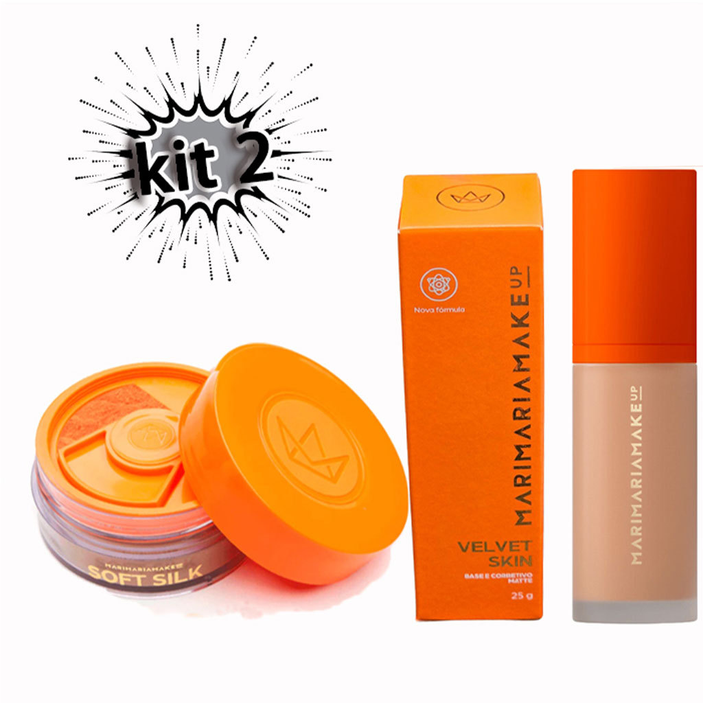 Kit Mari Maria Velvet Skin Base 25g + Pó Solto So