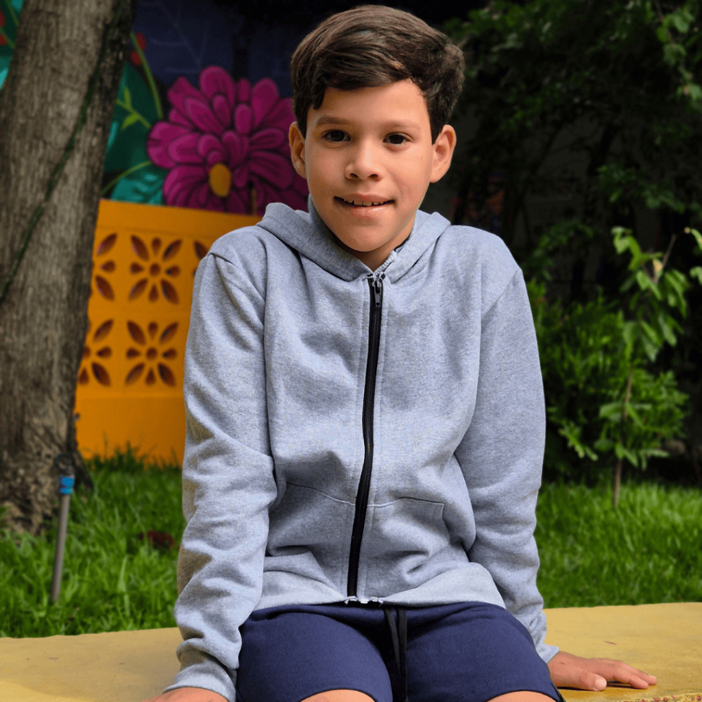 Jaqueta Moletom Infantil Colegial com Ziper Unisex