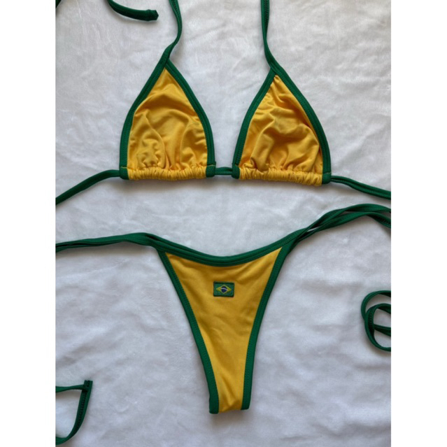 Biquíni Brasil Feminino Moda Praia Cortininha Aju