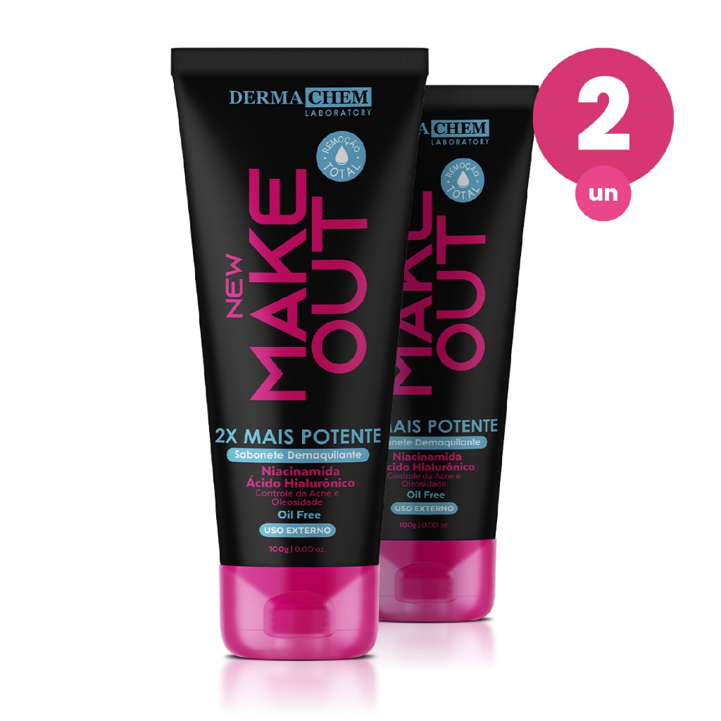 Kit 2 Sabonete Demaquilante New Make Out 100ml Der