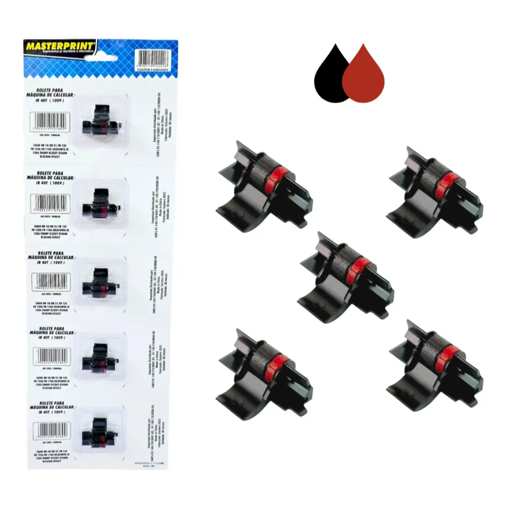 Rolete Calculadora Ir40t Cartela Com 5 Unidades Ma