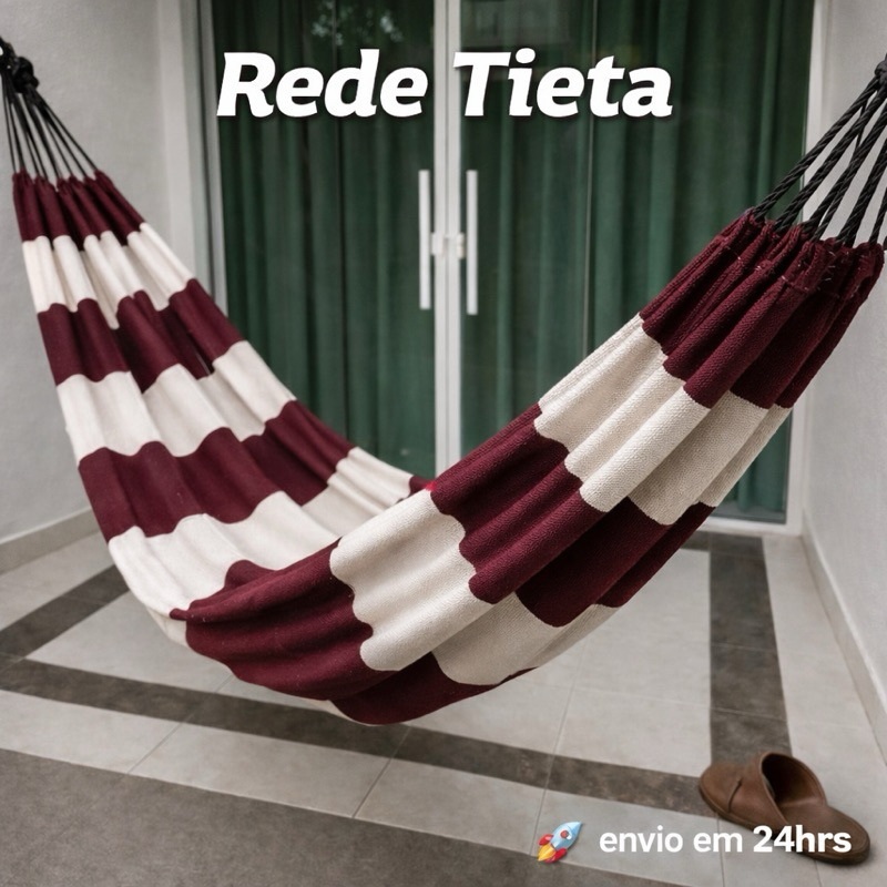 Rede de Descanso Xadrez 350×140cm  Rede de Dormir