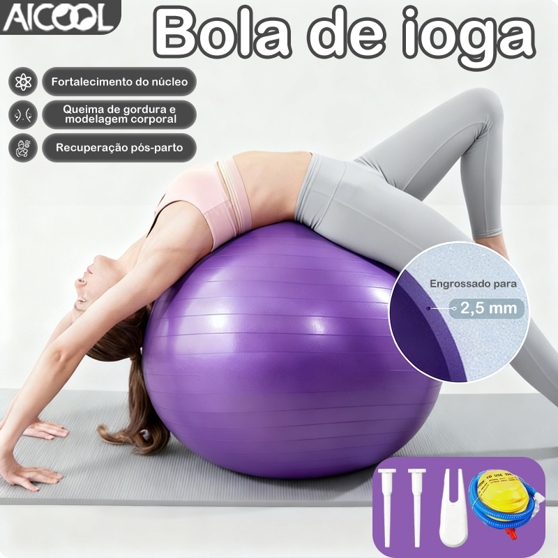 AICOOL Bola de ioga Bola de Pilates bola de ginás