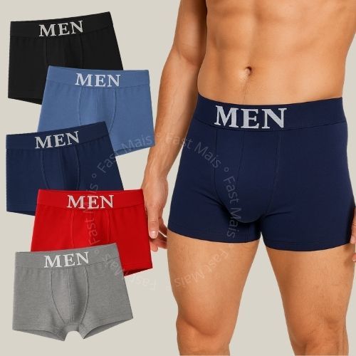 Kit 10,8 ou 5 Cuecas Boxer Microfibra Masculino Ad