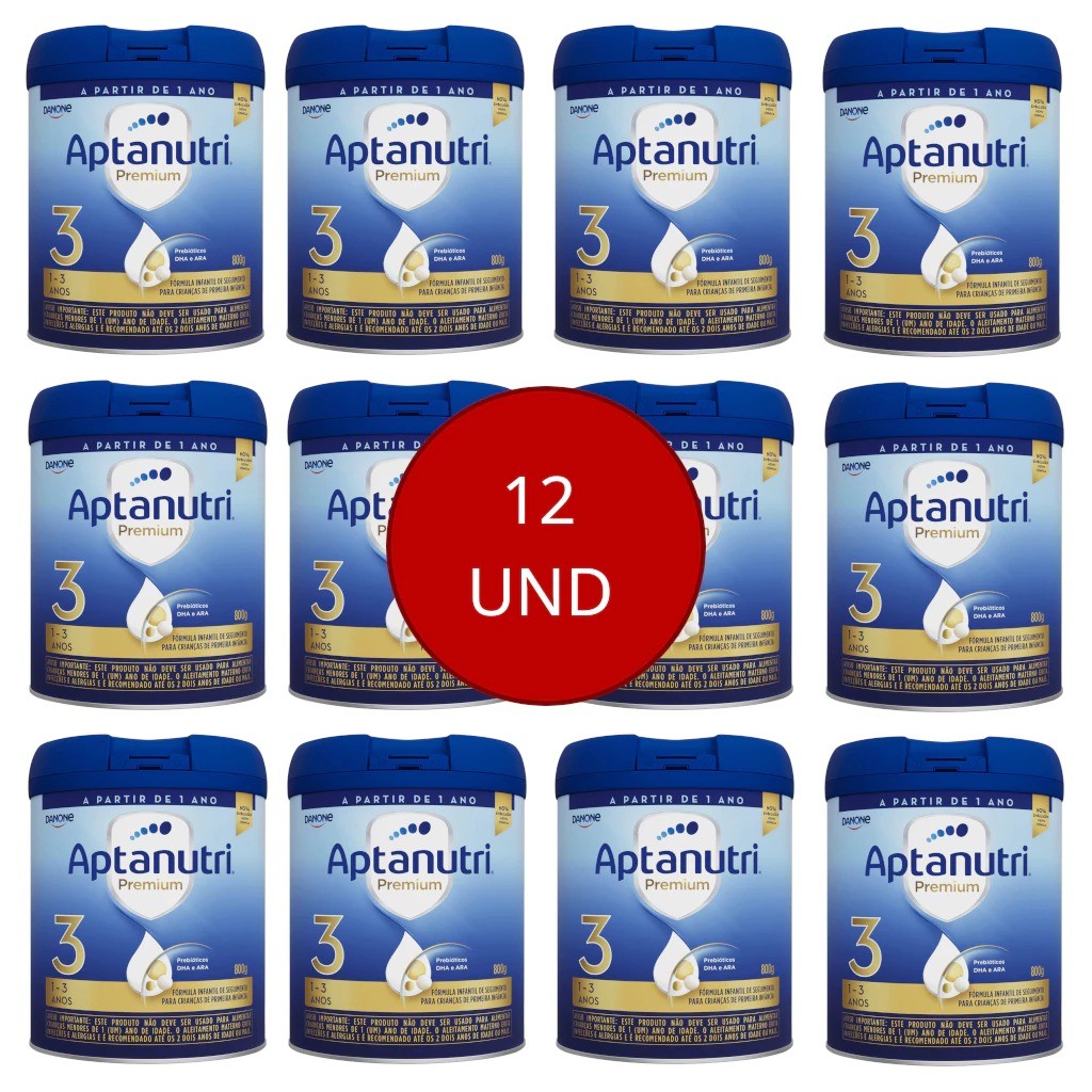 KIT C/ 12 LEITE APTANUTRI PREMIUM 3 800G