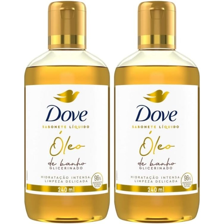 KIT C/ 2 ÓLEO DE BANHO DOVE 240ML
