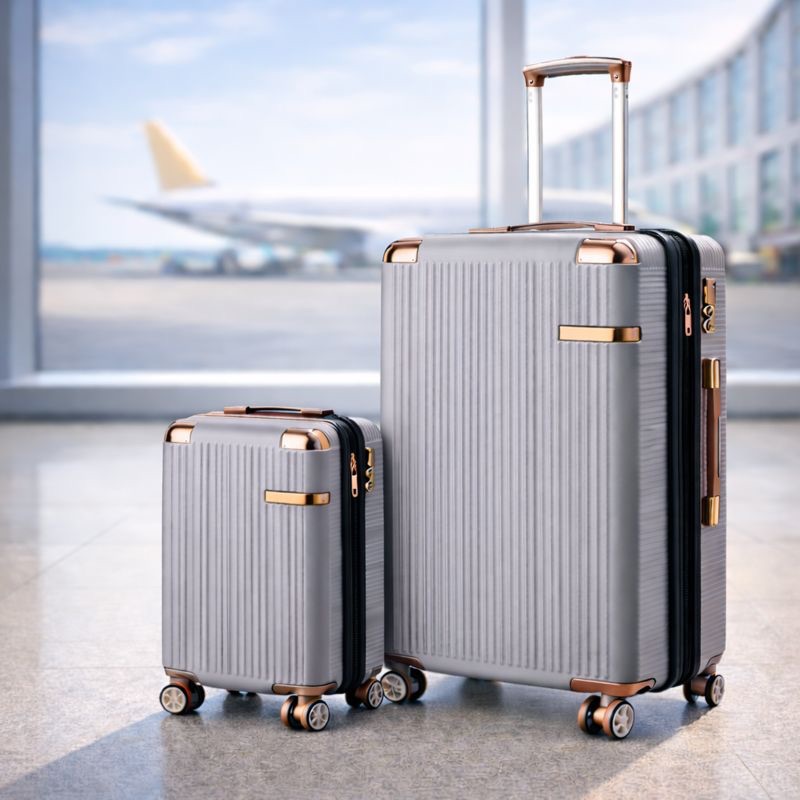 Mala De Bagagem 10kg Cor Cinza Expansiva Dupla Zí