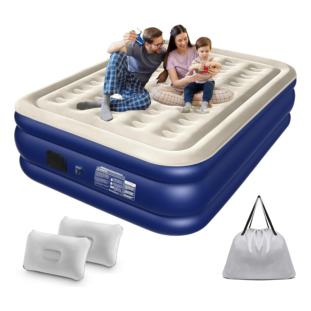 Colchão Inflável Queen Casal com Bomba Removíve