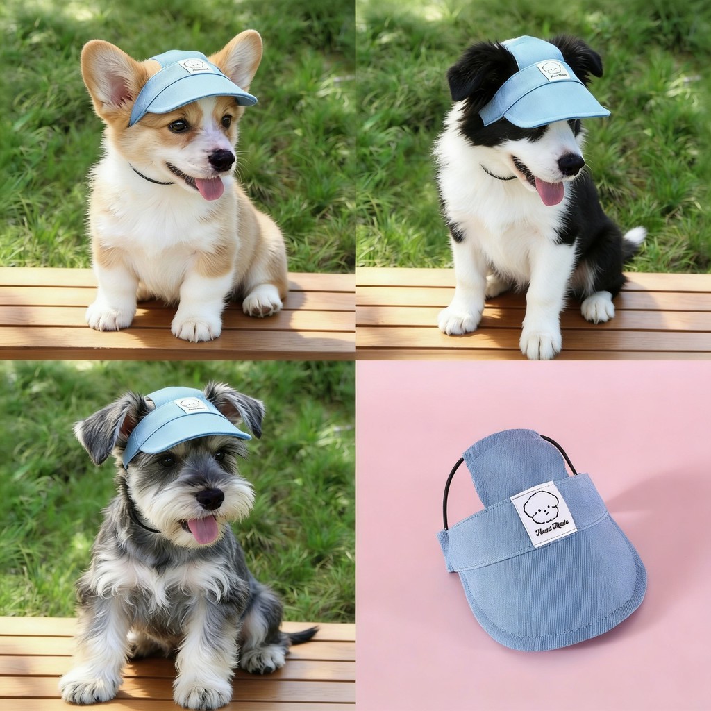 Chapéu Boné Para Pet Cachorro Fêmea Macho Ajust