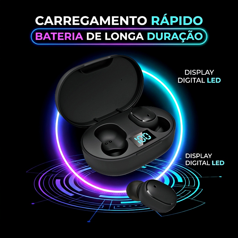 E6s bluetooth sem fio fone de ouvido estéreo micr