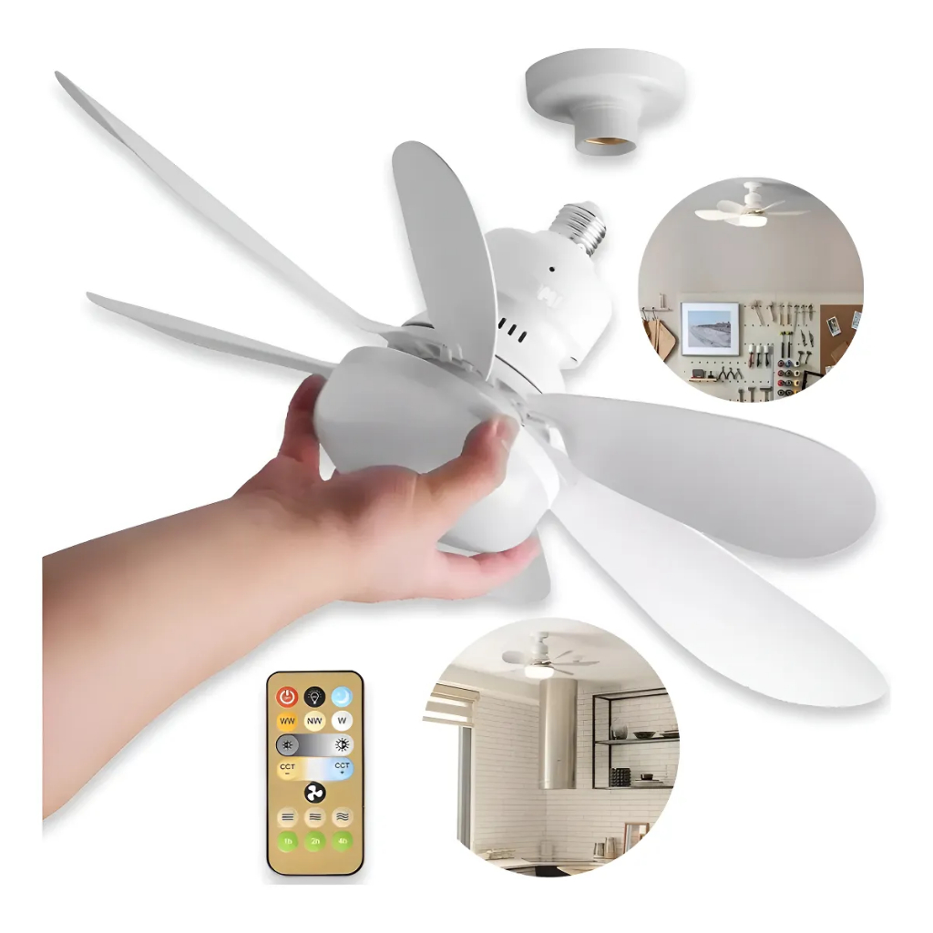 Ventilador De Teto 6 Folhas Wind Light Silent Lâm