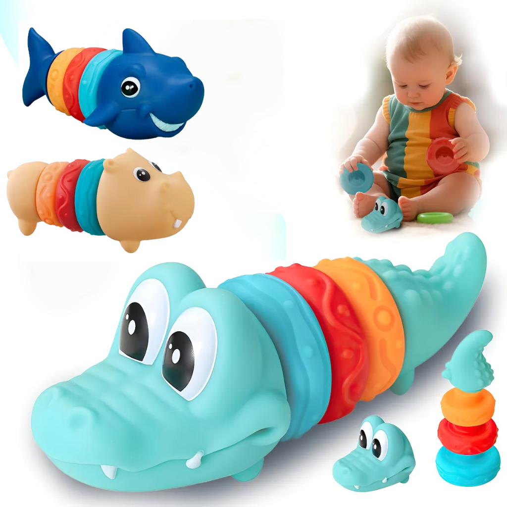 Brinquedo Educativo para Bebê Empilhar Montagem e