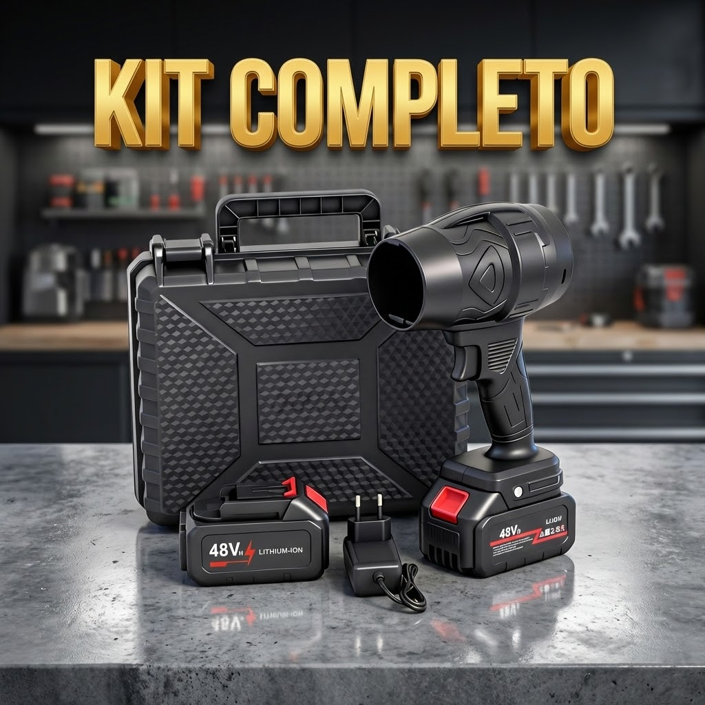 Soprador Turbo Jet Fan Portátil 130.000 RPM + 2 B