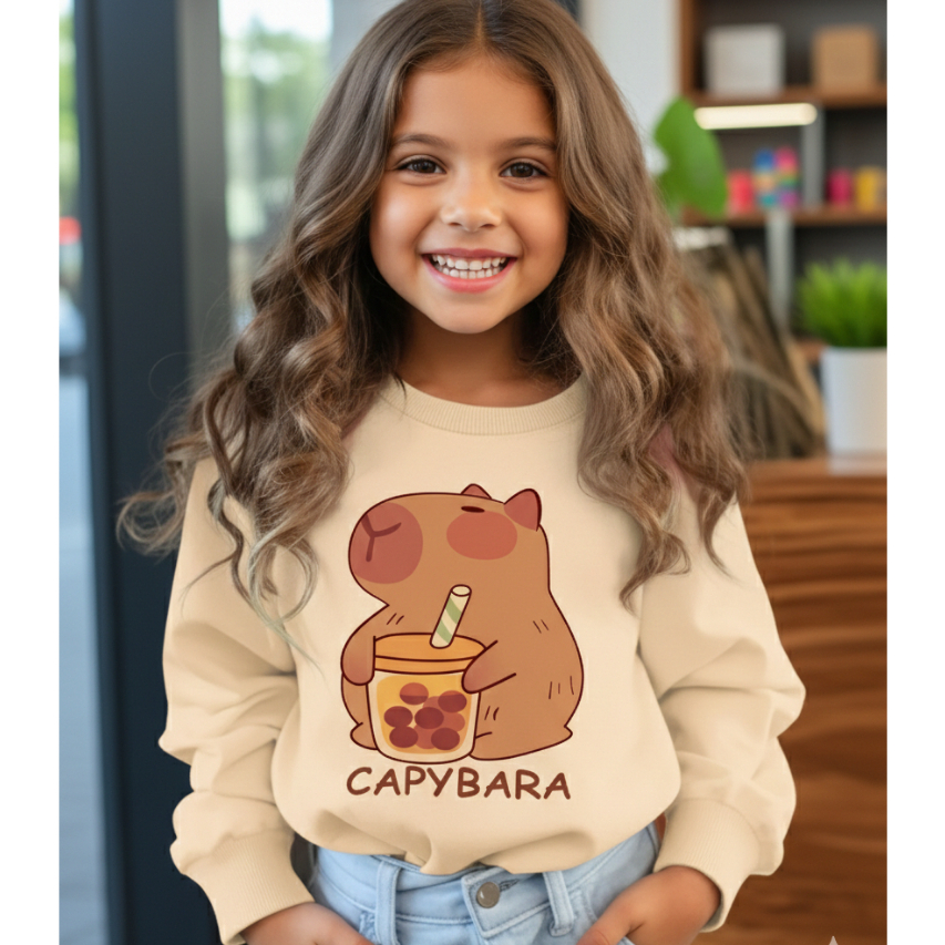 Moletom Infantil Delicado Capivara <oda Para Me