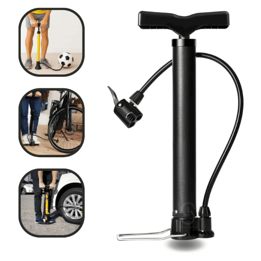 Bomba De Ar Encher Pneu Bicicleta Bola Moto Piscin