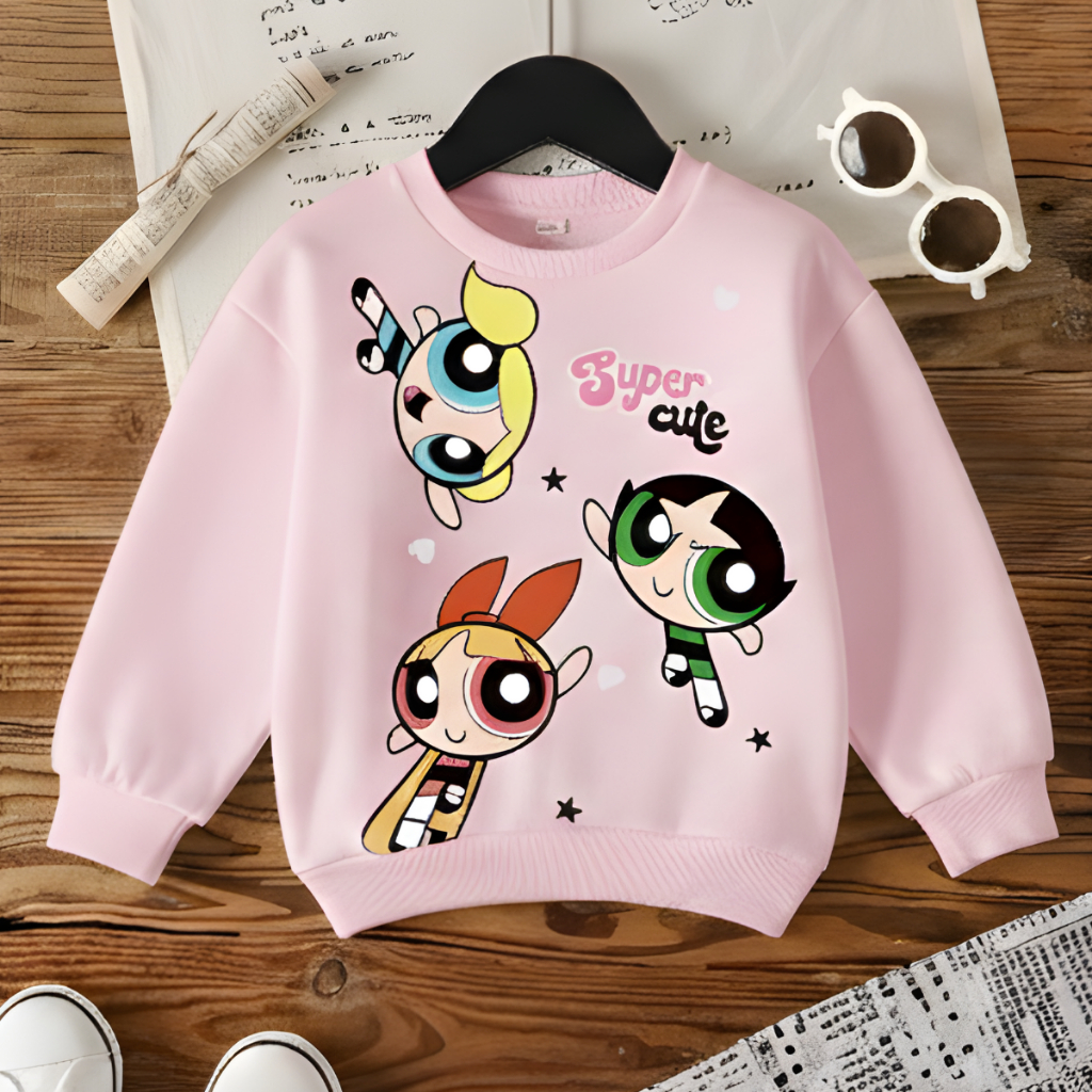 Moletom Infantil Meninas Poderosas Flanelado Quent