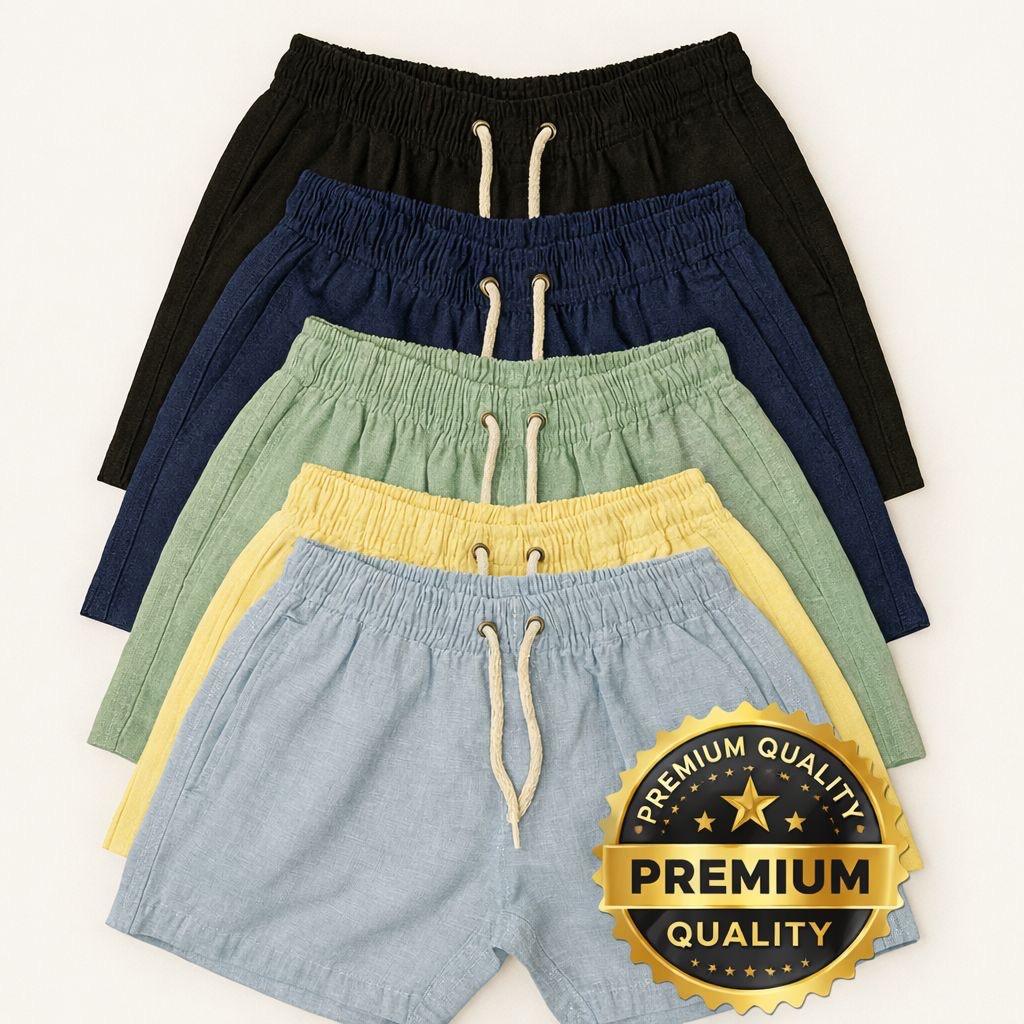 Short infantil Linho Mauricinho Bermuda Menino Cas