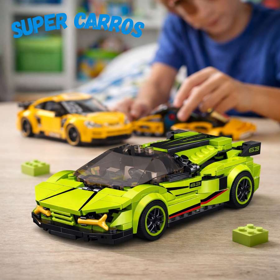 Super Carros Esportivos Blocos Montar