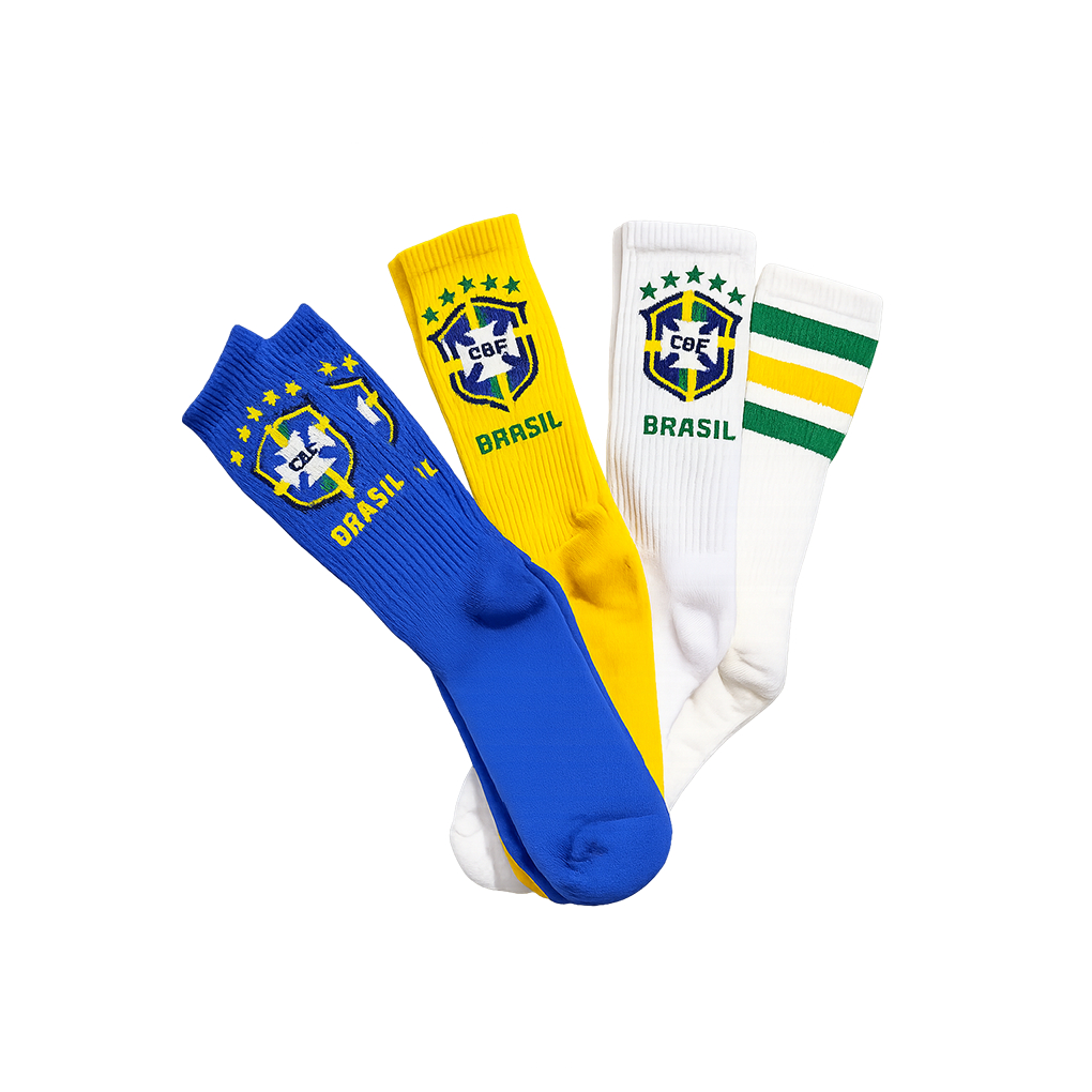 Meia do Brasil copa (unissex, hype) ENVIO XPRESS