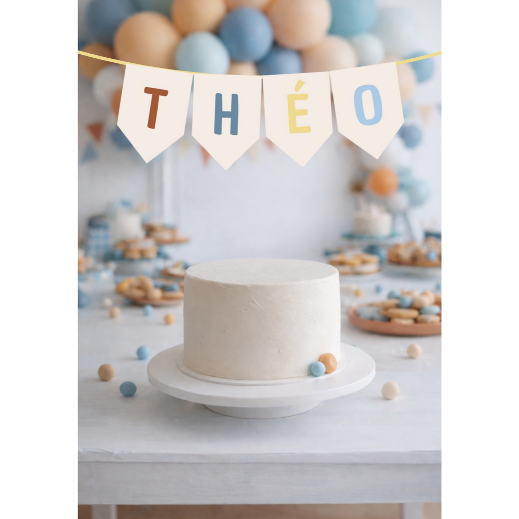 Bandeirola Decorativa Personalizada Minimalista | 