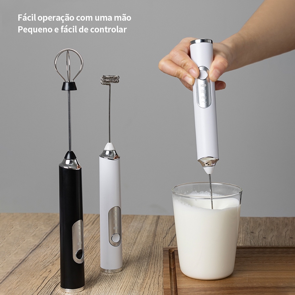 Batedor Misturador Mixer Elétrico para Bebidas Le