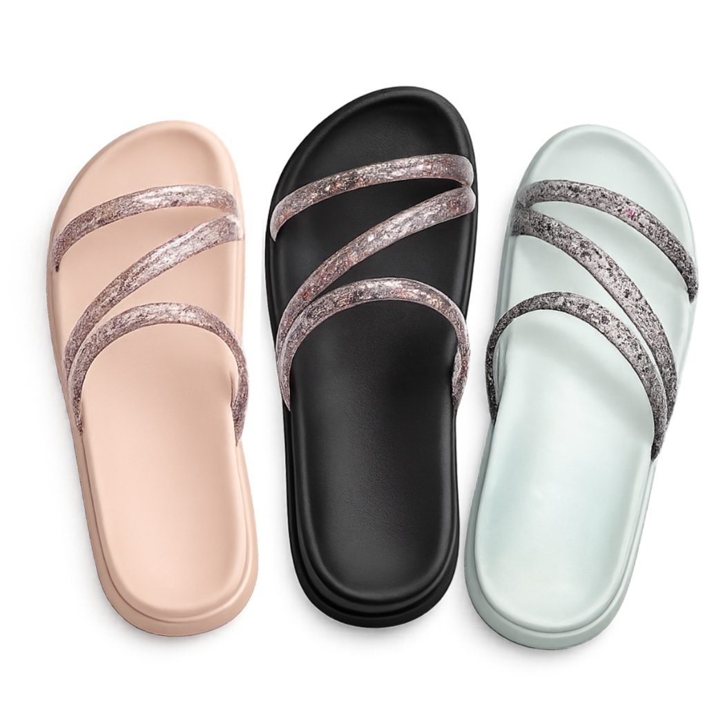 Kit 2 Pares Sandália Papete Feminina Birken Plata