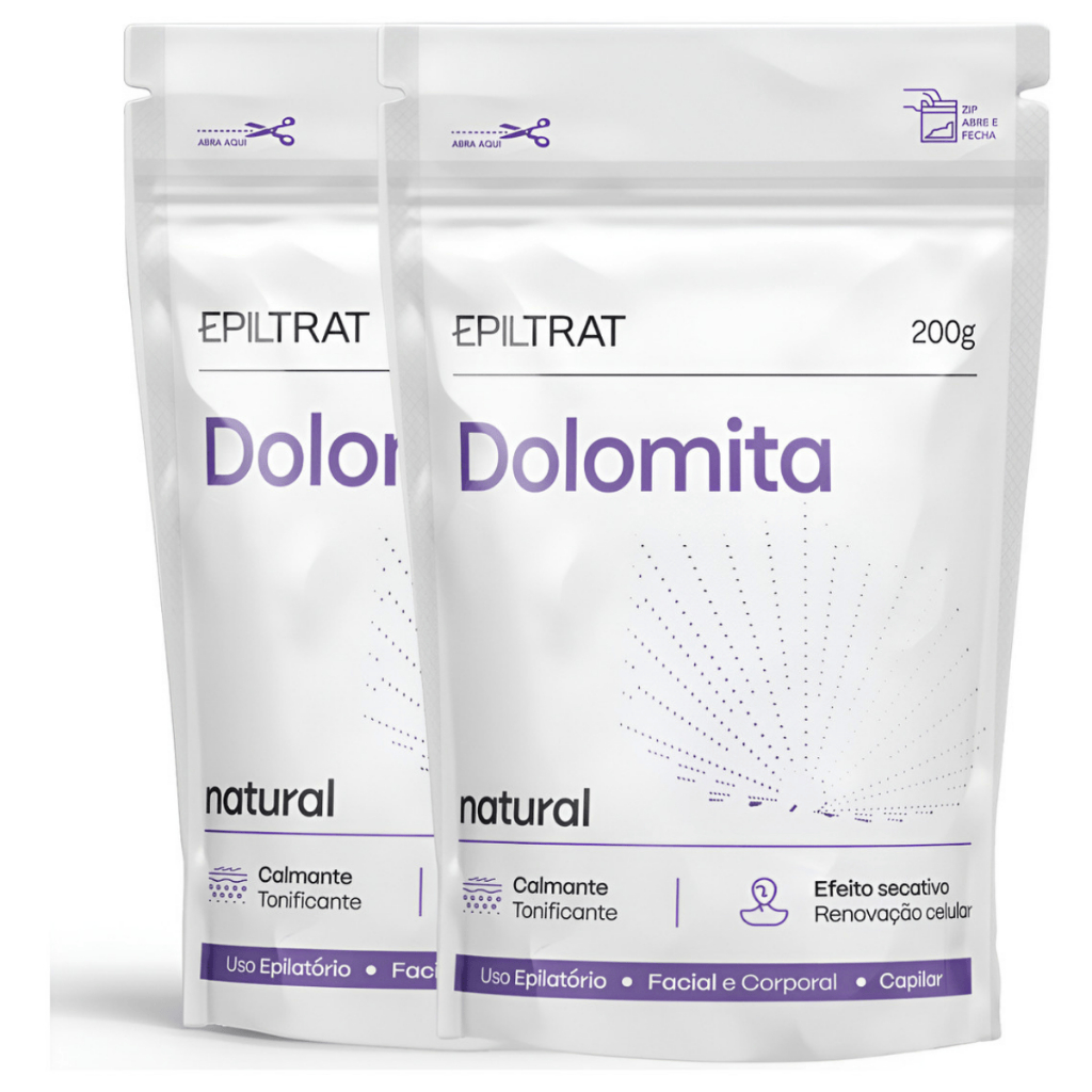 Kit 2 Dolomita Efeito Calmante Natural suave Corpo