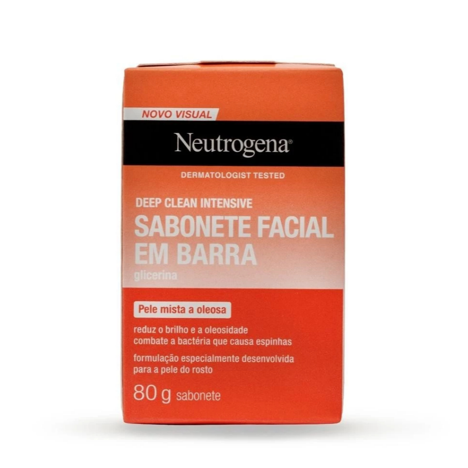 Sabonete Facial Neutrogena Deep Clean 80g