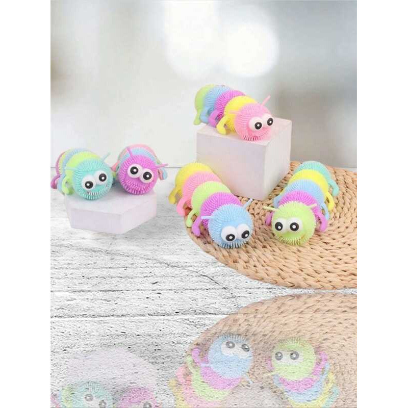 Brinquedo Lagarta de Aperta Maluca Infantil Com Le