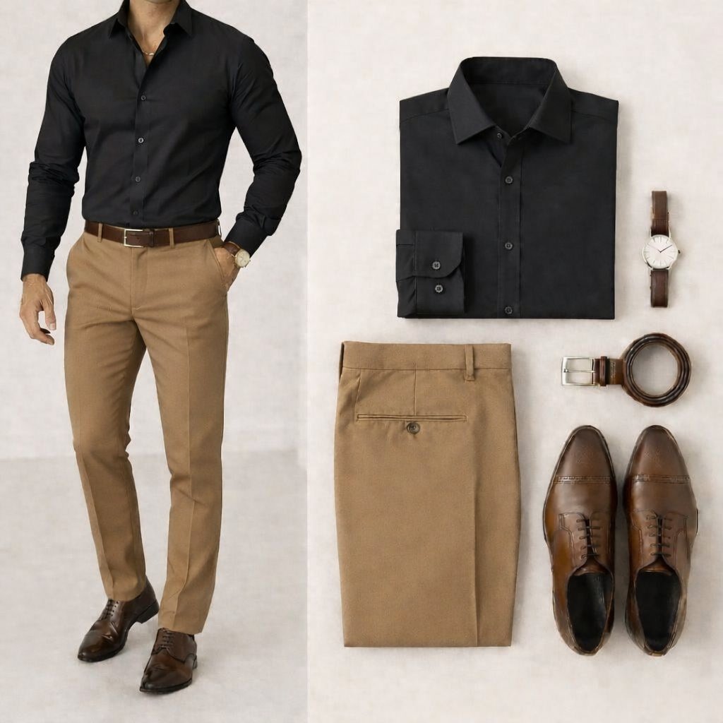 Calça Social Masculina Esporte Fino Oxfordine Pre