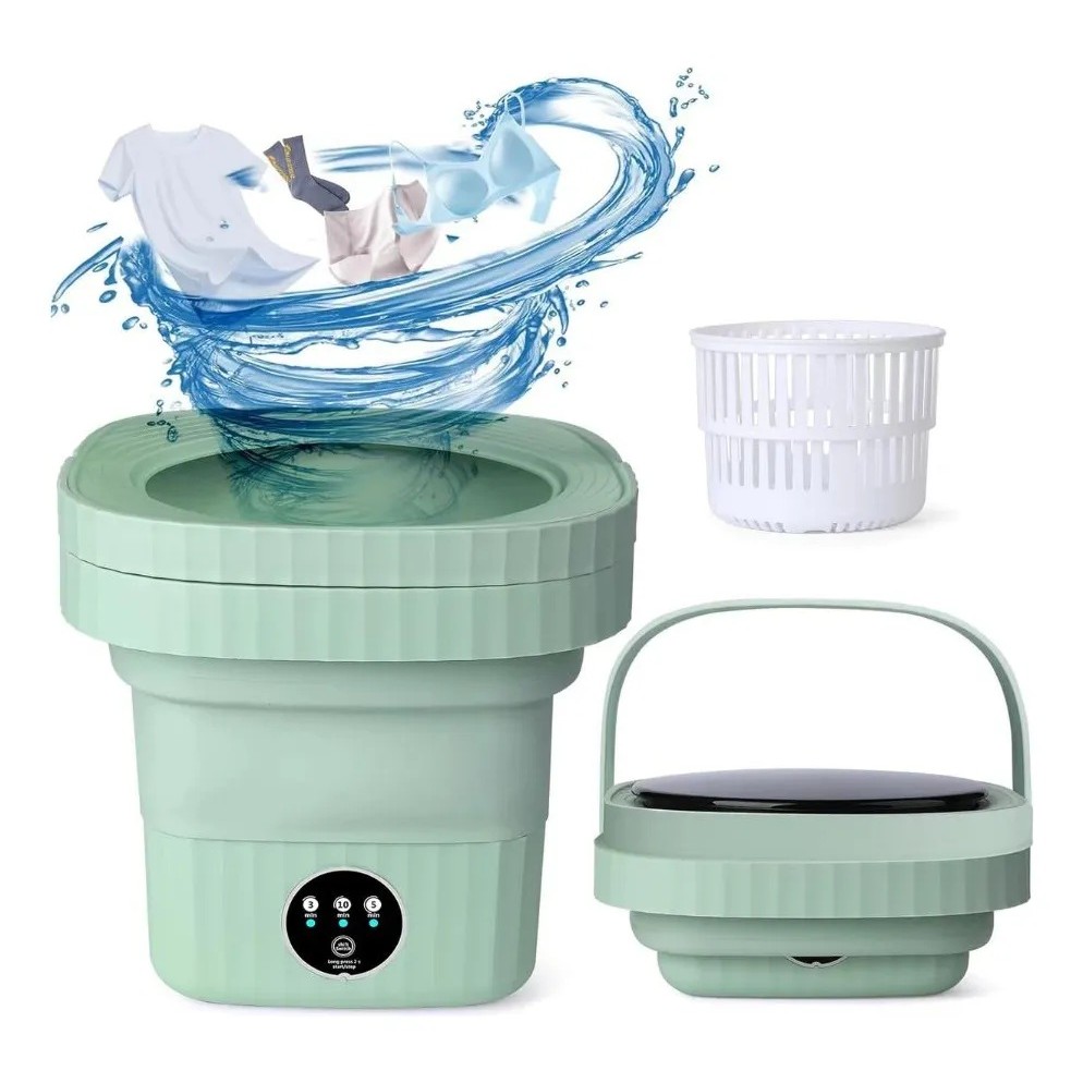 Mini máquina de lavar roupa 9L dobrável portáti