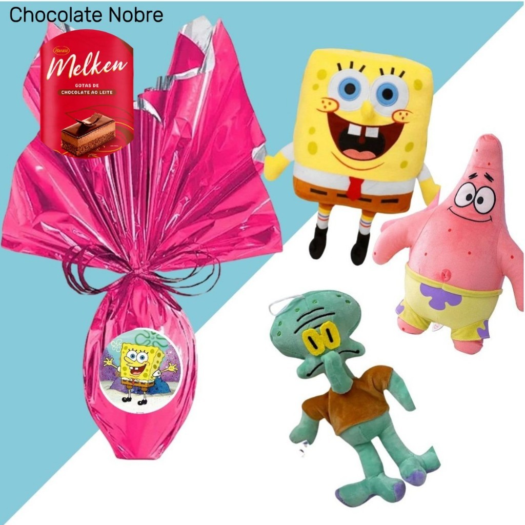 Kit Ovo de Páscoa Infantil 250 Gramas Ao Leite + 